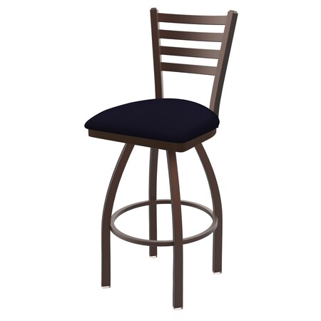 Holland Bar Stool Co 30" Swivel Bar Stool, Bronze Finish, Canter Twilight Seat 41030BZ002
